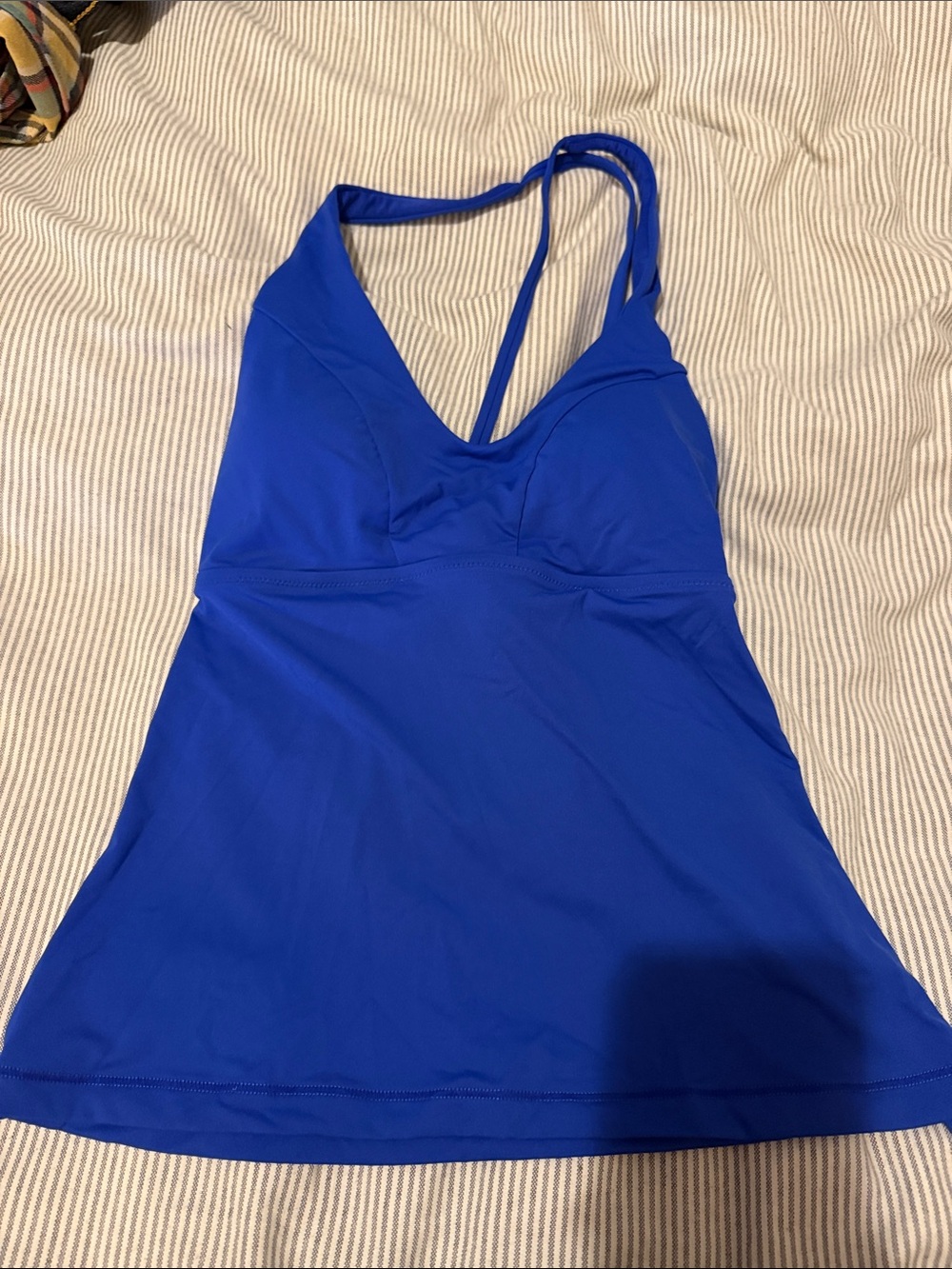 Athleta Royal Blue V-Neck Swim Tank
